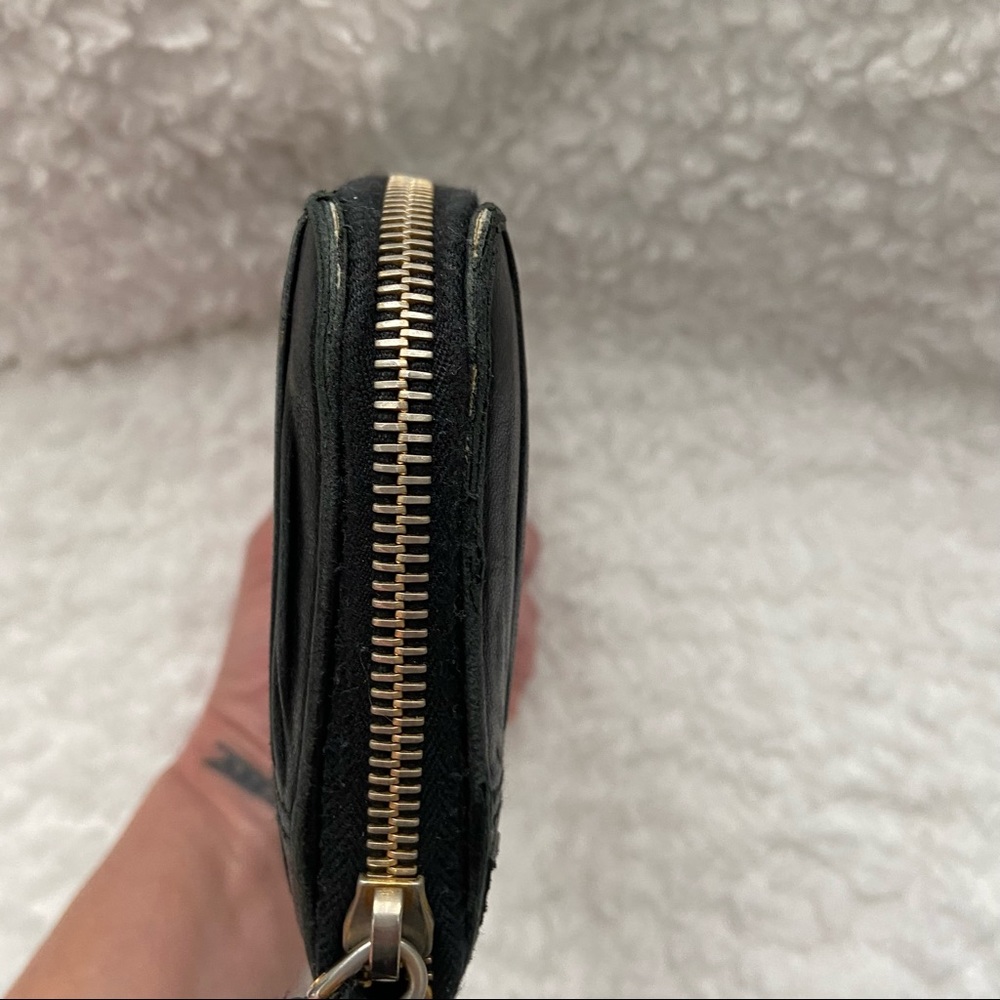 SOLD - PRADA NAPPA GAUFRE LEATHER ZIP AROUND WALLET NERO BLACK - Picture 6 of 11